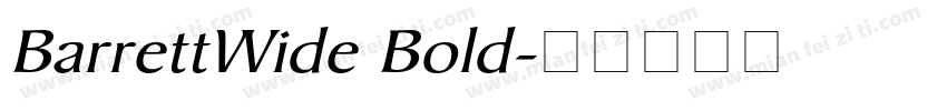 BarrettWide Bold字体转换